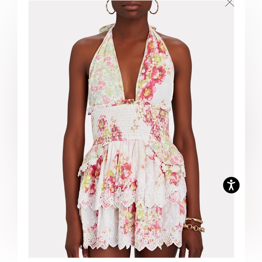 LoveShackFancy Deanna Halter Dress